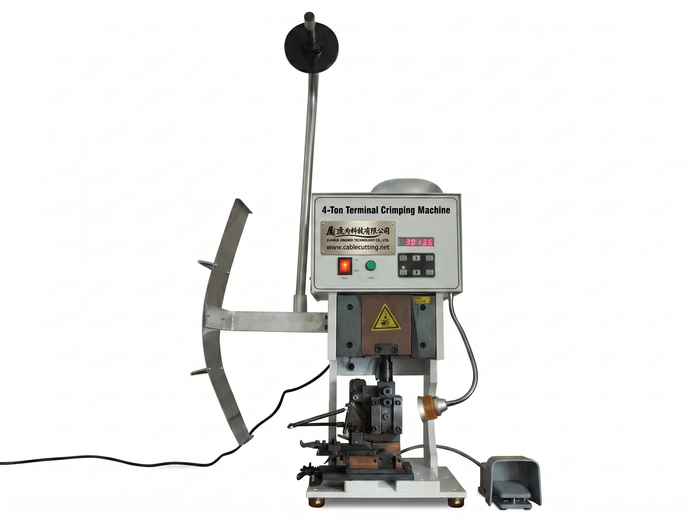 Halvautomatisk Terminalkrympemaskine WPM-4000S – Effektiv & Præcis