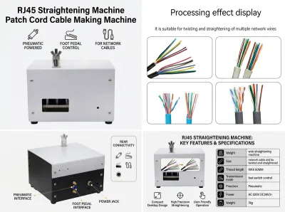 Rj45 Retmaskine Patchkabel Fremstillingsmaskine JW-P08 Thumb