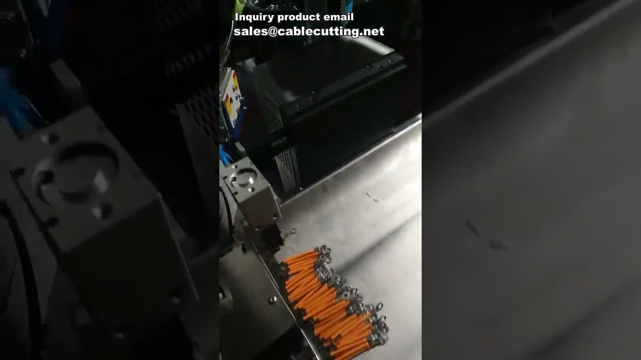 Automatisk krympemaskine, afisolerings- og krympemaskine, skære- og krympemaskine