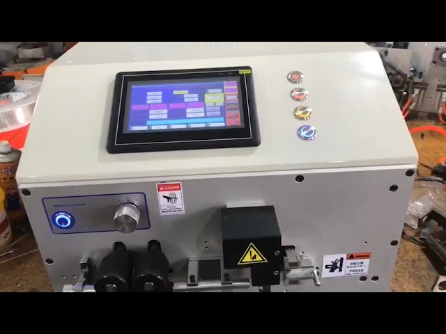 Ny SWT 508 ZW25 Dobbelthovedet Automatisk Trådafisolerings- og Bukkemaskine med 7 Tommer Touchskærm