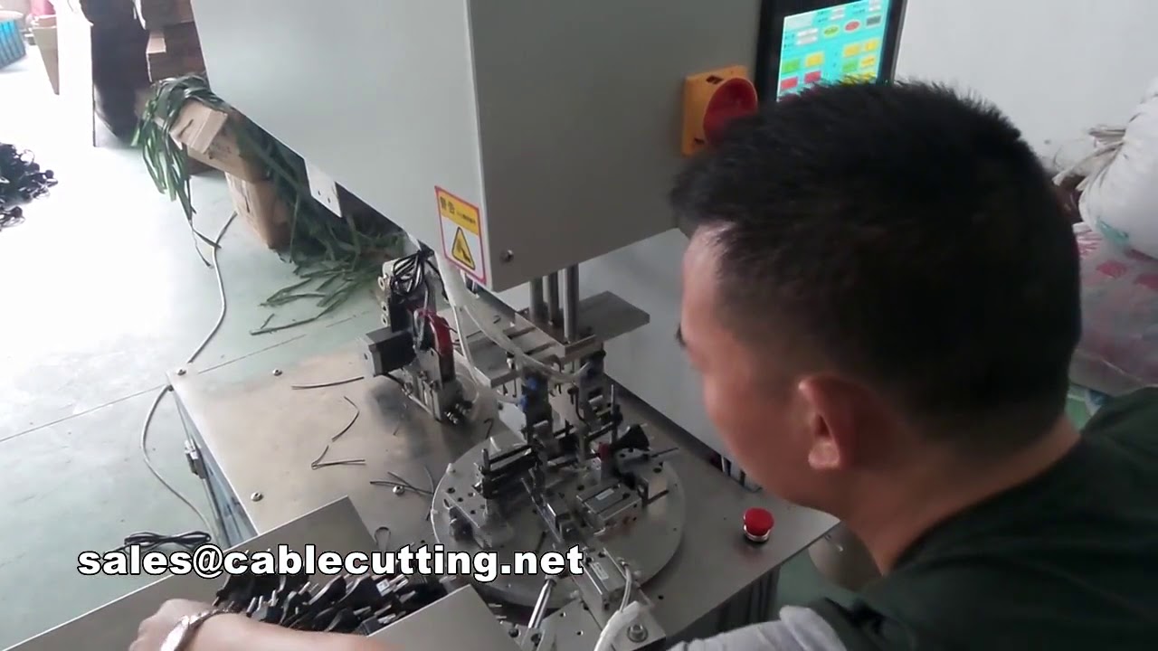 High Efficiency Updated Power Automatic Cable Plug Wire Twist Tie machine