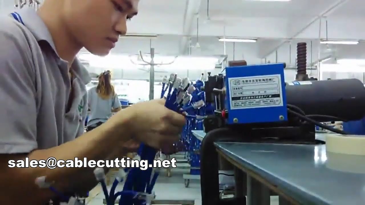 Lan cable production procedure