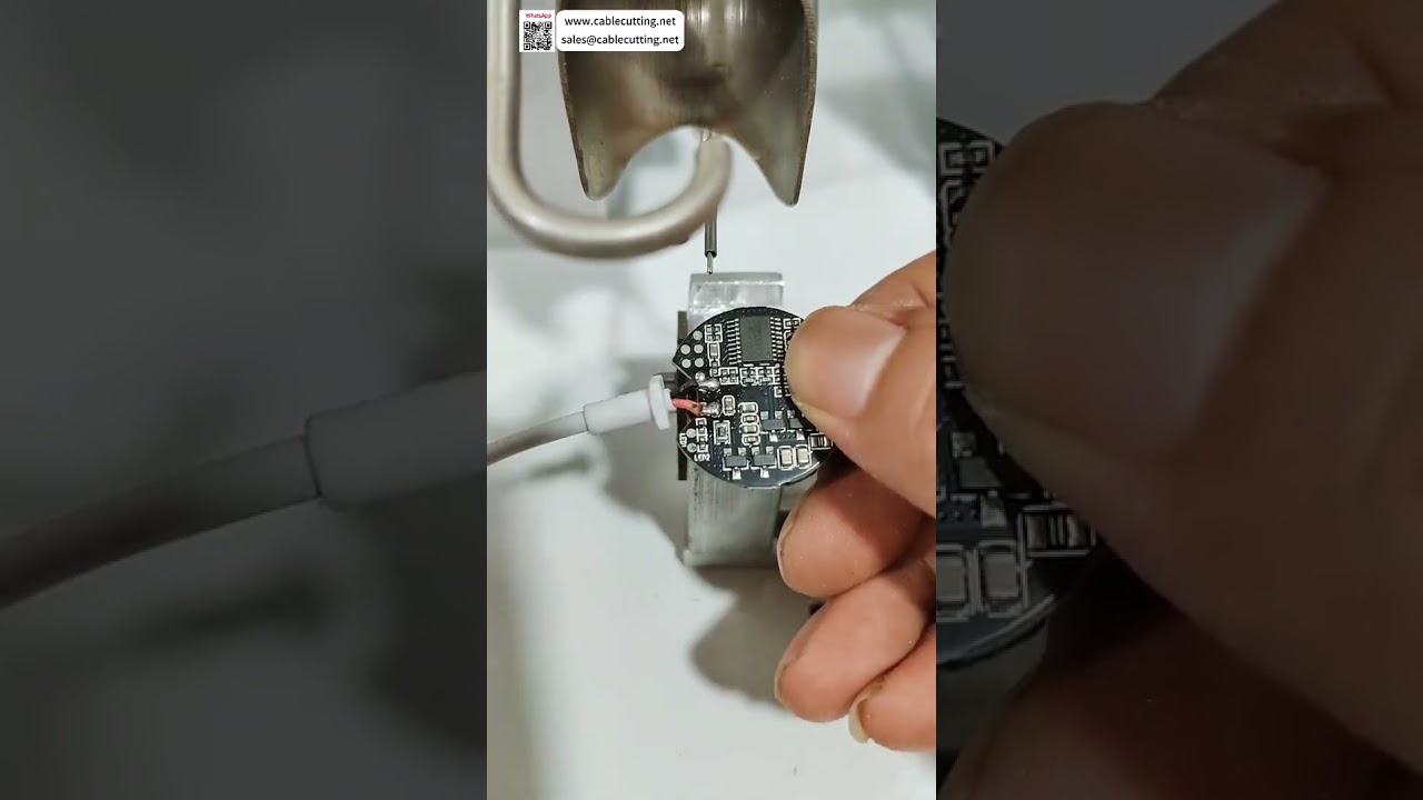 Halvautomatisk lodde maskine til trådløse opladere – Præcis elektronisk spolesvejsning til professionel produktion