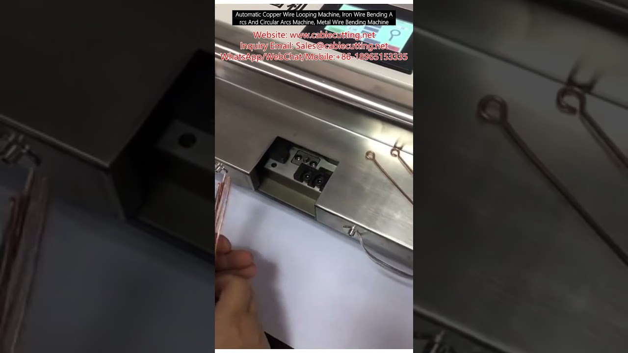 Automatic Copper Wire Looping Machine, Iron Wire Bending Arcs And Circular Arcs Machine, Metal Wire