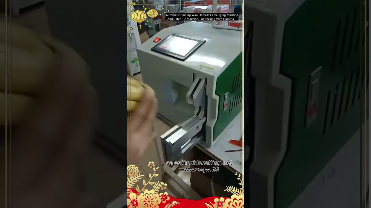 Automatic Binding Wire Harness Cable Tying Machine, And Cable Tie Machine, For Packing Wire Harness