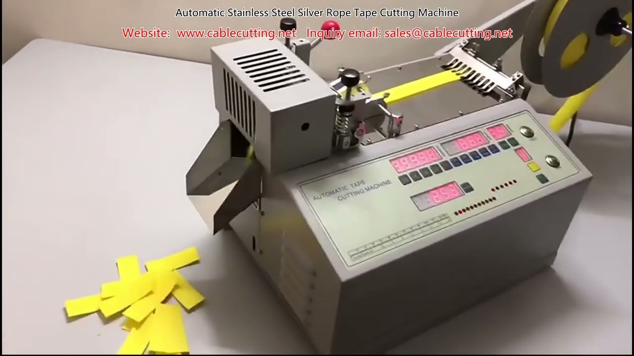 Automatisk skæremaskine til rustfrit stål reb og tape