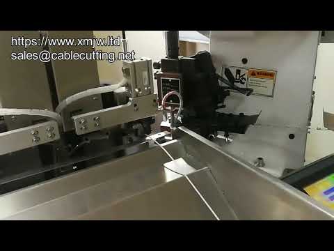 Full Automatic Cable Electric Wire Cutting Stripping Terminal Crimping Machine horizontal Straight F