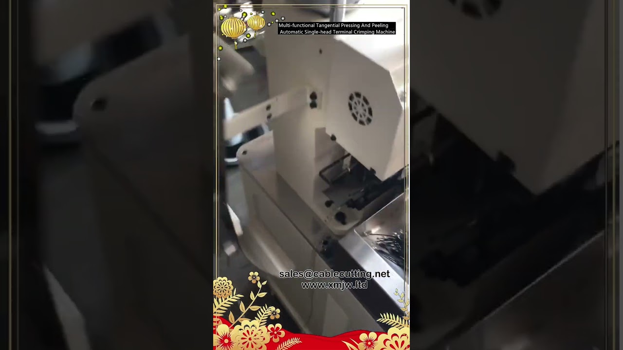 Multi functional Tangential Pressing And Peeling Automatic Single head Terminal Crimping Machine