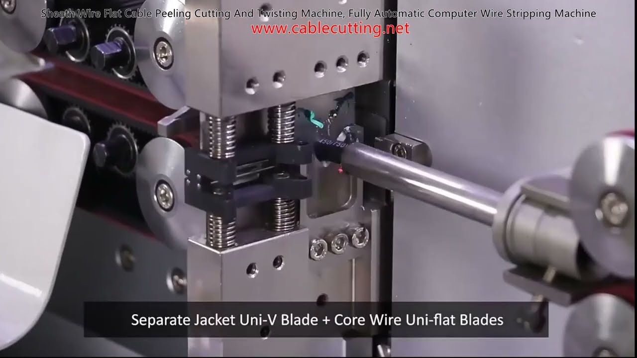 Sheath Wire Flat Cable Peeling Cutting And Twisting Machine, Fully Automatic Computer Wire Stripping