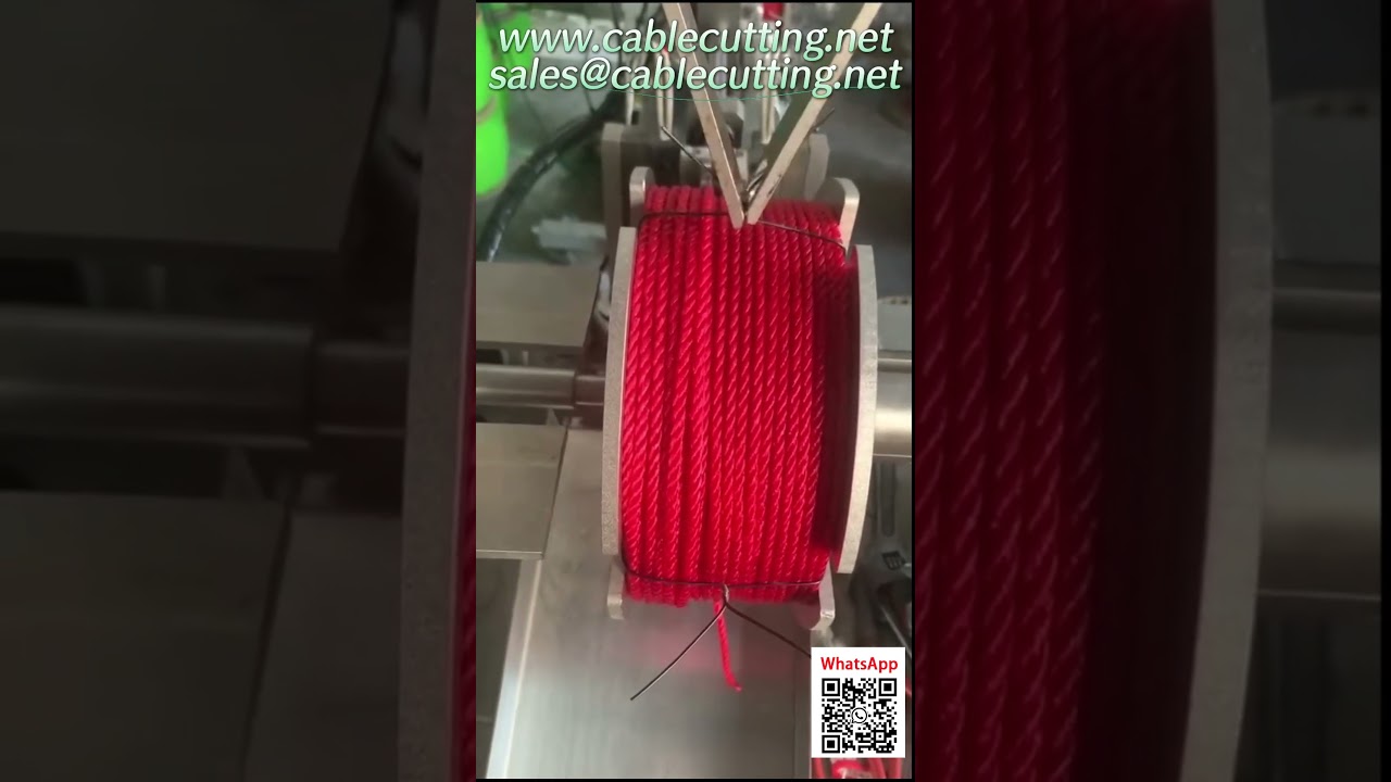 Automatic Rope Coiling and Bundling Machine in Action