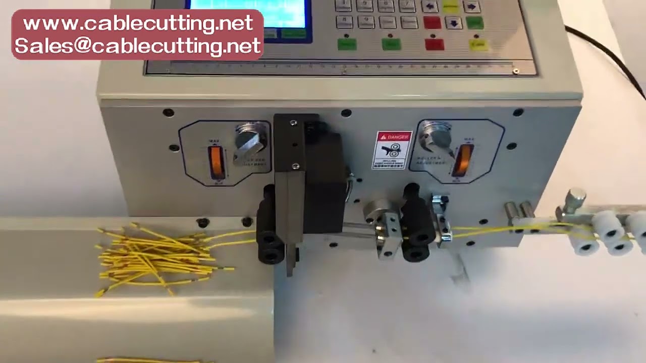 Automatic Wire Stripping Machine for 0-1-4-5mm2 Computer Wires | Peel, Strip, Cut