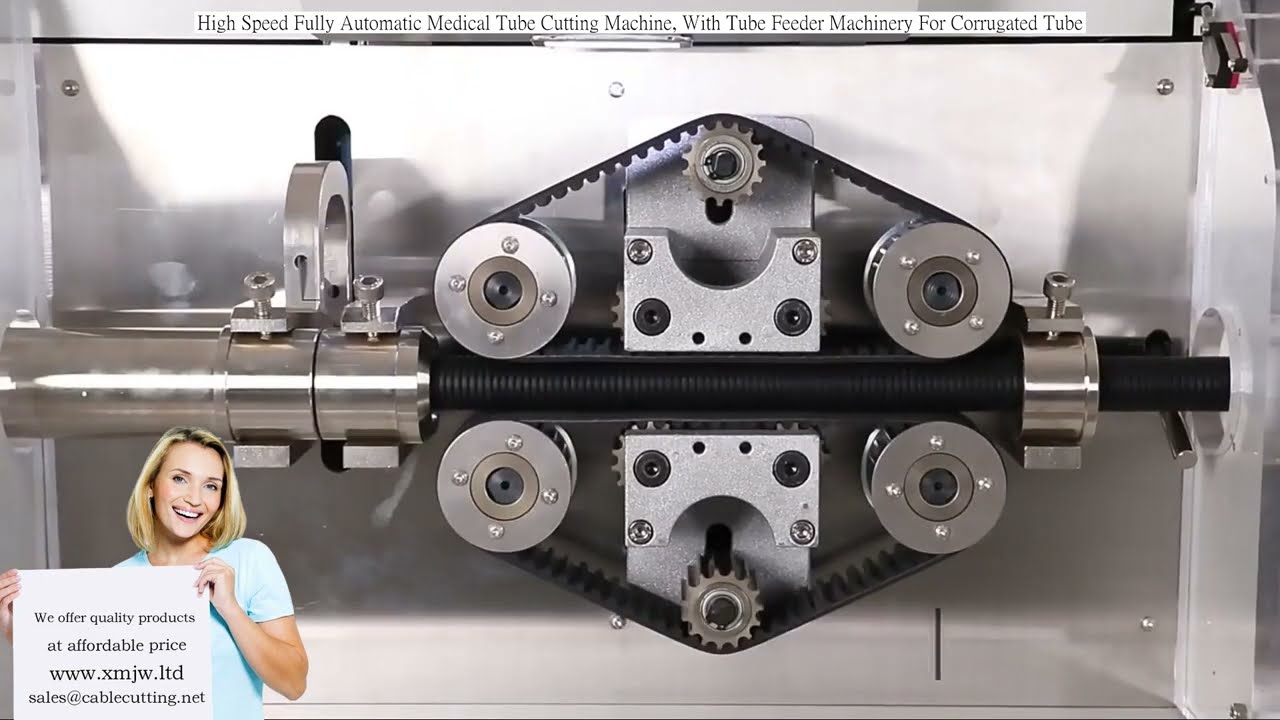 High Speed Fully Automatic Medical Tube Cutting Machine, With Tube Feeder Machinery