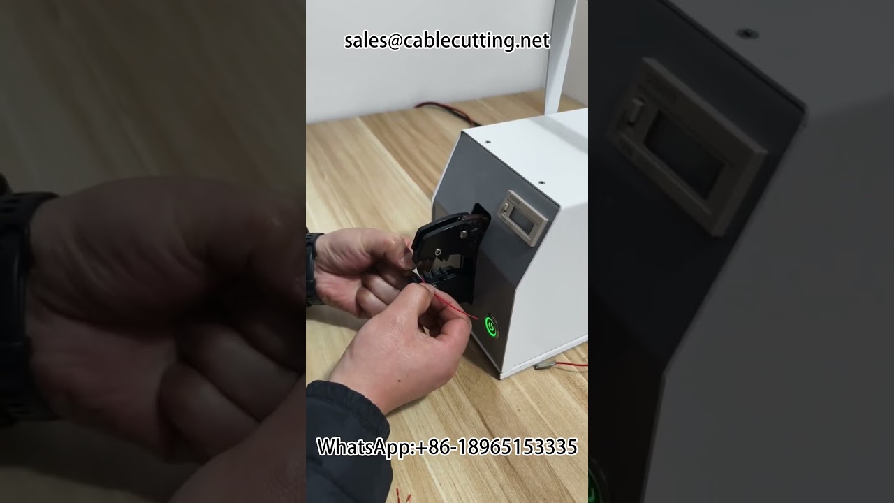 Præcis krympning af små terminaler med elektrisk maskine til 0-14 AWG ledninger
