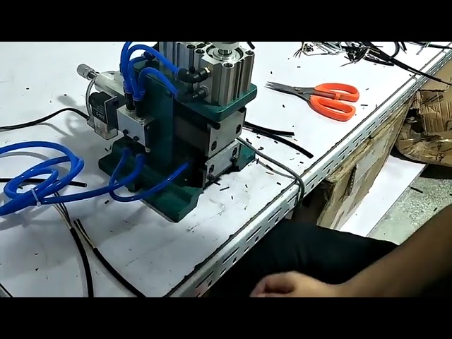 Mini Pneumatic Wire Stripping Machine 3F   Electric Cable Peeler Tool