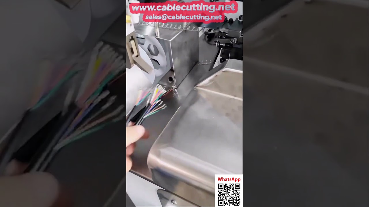 Máquina todo en uno de pelado y crimpado eficiente para cables multinúcleo