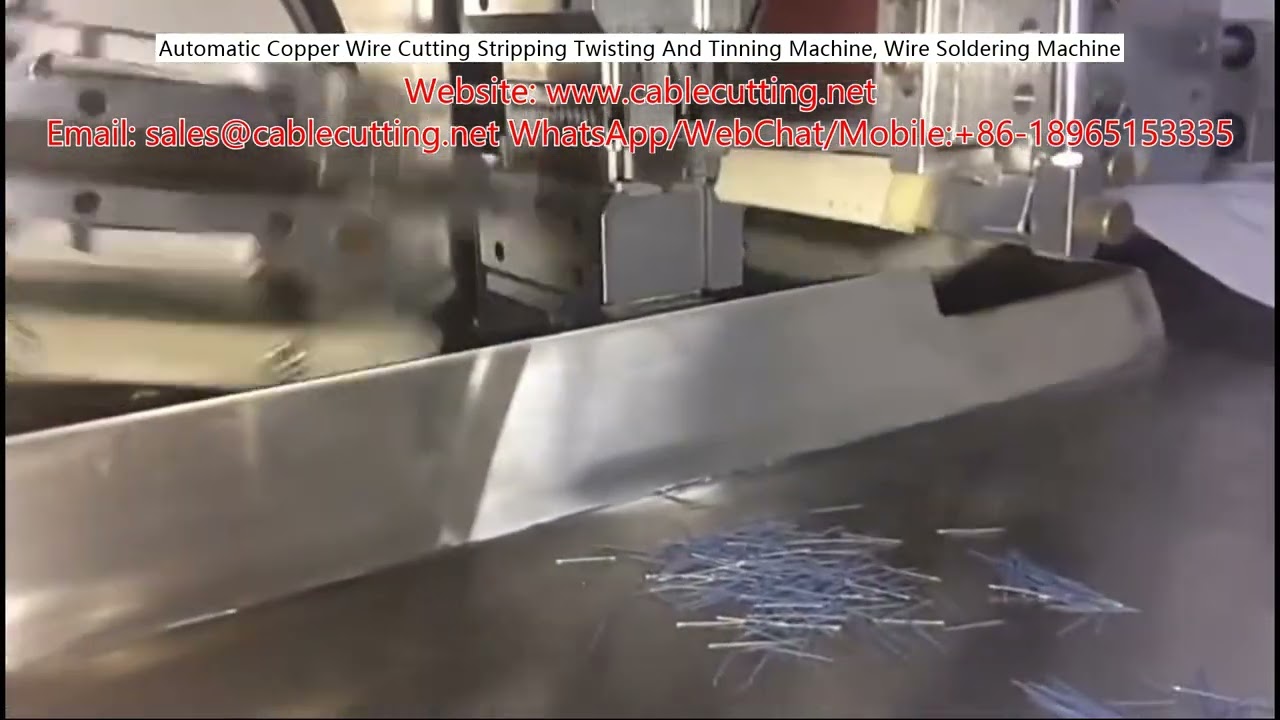 Automatic Copper Wire Cutting Stripping Twisting And Tinning Machine, Wire Soldering Machine